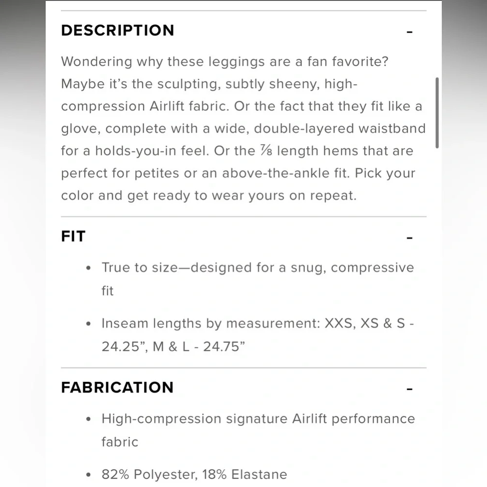 ALO Yoga Airlift Intrigue Bra (S) & 7/8 High-Waist Airlift Legging (XS) Set